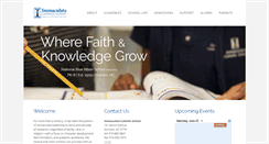 Desktop Screenshot of immaculataschool.org